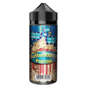 Butterscotch Popcorn 100ml Shortfill E-liquids By Fizzy Juice