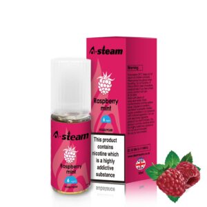Raspberry Mint 10ml E-Liquid By A Steam BOX of 10
