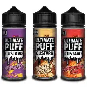 Ultimate Puff Custard Range 100ml Shortfill E Liquid