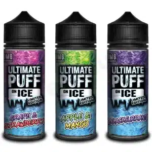 Ultimate Puff On Ice Range 100ml Shortfill E Liquid