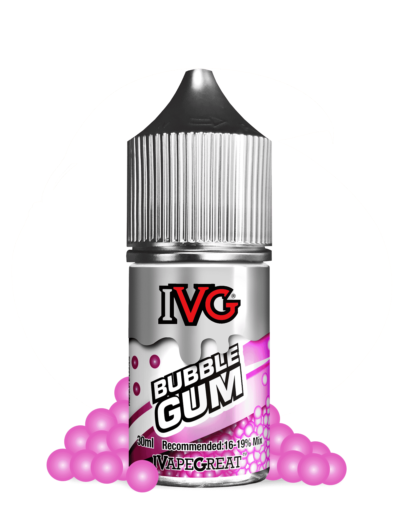 Bubblegum Concentrate By IVG 30ml is a sweetshop favourite, with the uniquely distinctive flavour of sweet pink bubblegum.