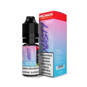 Blue Raspberry Bubblegum Podmate Nic Salt E-Liquid by Nasty Juice